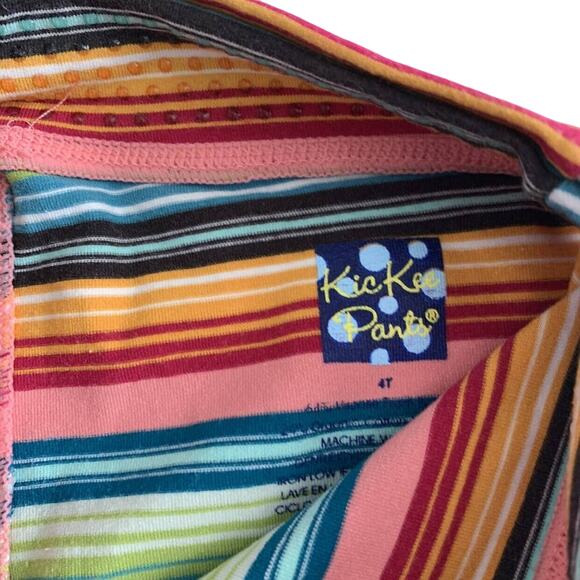 Kickee Pants Strawberry Stripe Leggings Size 4T - Picture 5 of 5